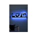 WALLXPERT Zidna lampa Cat Love, Blue