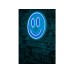 WALLXPERT Dekorativna rasveta Smiley Blue