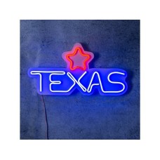 WALLXPERT Dekorativna rasveta Texas Lone Star Red