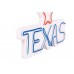 WALLXPERT Dekorativna rasveta Texas Lone Star Red