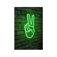 WALLXPERT Dekorativna rasveta Victory Sign Green