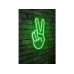 WALLXPERT Dekorativna rasveta Victory Sign Green