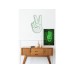 WALLXPERT Dekorativna rasveta Victory Sign Green