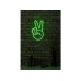 WALLXPERT Dekorativna rasveta Victory Sign Green