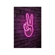 WALLXPERT Dekorativna rasveta Victory Sign Pink