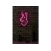 WALLXPERT Dekorativna rasveta Victory Sign Pink