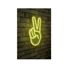 WALLXPERT Dekorativna rasveta Victory Sign Yellow