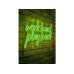 WALLXPERT Dekorativna rasveta Work Hard Play Hard Green