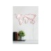 WALLXPERT Dekorativna rasveta World Map Red