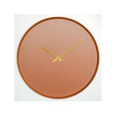 WALLXPERT Dekorativni metalni zidni sat Earthy Metal Wall Clock APS111 Red