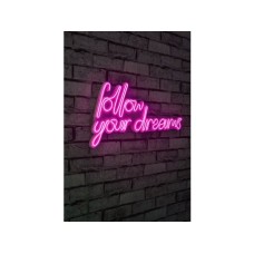 WALLXPERT Dekorativna rasveta Follow Your Dreams Pink