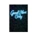 WALLXPERT Dekorativna rasveta Good Vibes Only 2 Blue