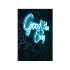 WALLXPERT Dekorativna rasveta Good Vibes Only 2 Blue