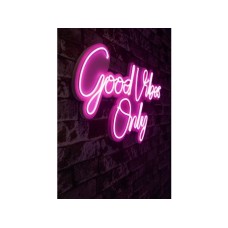 WALLXPERT Dekorativna rasveta Good Vibes Only 2 Pink