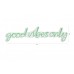 WALLXPERT Dekorativna rasveta Good Vibes Only Green