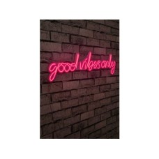 WALLXPERT Dekorativna rasveta Good Vibes Only Pink