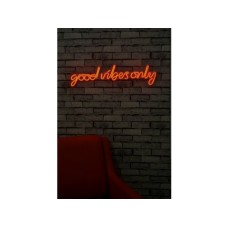 WALLXPERT Dekorativna rasveta Good Vibes Only Red