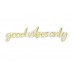 WALLXPERT Dekorativna rasveta Good Vibes Only Yellow