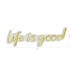 WALLXPERT Dekorativna rasveta Life Is Good Yellow