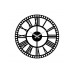 WALLXPERT Zidni sat Metal Wall Clock 10 Black