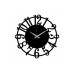 WALLXPERT Zidni sat Metal Wall Clock 15 Black