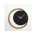 WALLXPERT Zidni sat Moon Time Wooden Metal Wall Clock APS117