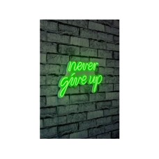 WALLXPERT Dekorativna rasveta Never Give Up Green