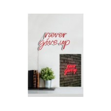 WALLXPERT Dekorativna rasveta Never Give Up Red