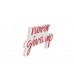 WALLXPERT Dekorativna rasveta Never Give Up Red