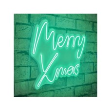 WALLXPERT Novogodišnje LED osvetljenje Merry Christmas Green (395NGR1950)