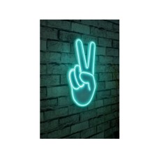 WALLXPERT Dekorativna rasveta Victory Sign Blue