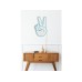 WALLXPERT Dekorativna rasveta Victory Sign Blue