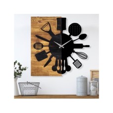 WALLXPERT Zidni sat Wooden Clock 32