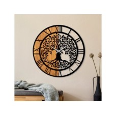 WALLXPERT Zidni sat Wooden Clock 64