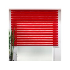 WALLXPERT Zebra zavesa Lizbon Red (140 x 200)