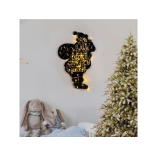 WALLXPERT Zidna dekoracija XMASBLACK 009