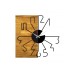 WALLXPERT Zidni sat Wooden Clock 29