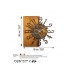 WALLXPERT Zidni sat Wooden Clock 7 A