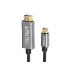 ALPHA STAR USB kabl TIP-C (muški) na HDMI 4K (muški)/dužina 1,2m/blister