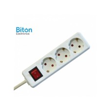 Biton Electronics Prenosna piključnica 3 / 5 met prekidač PP/J 3X1.5mm (ET10106)