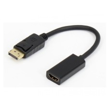 E-GREEN Adapter DisplayPort 1.4(M) - HDMI 2.0(F) kabl 20cm crni