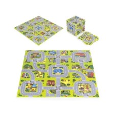 ECO TOYS Velika podloga za igru EVA FOAM City 90.5x90.5 cm 21 deo