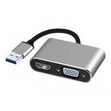 FAST ASIA Adapter-konvertor USB 3.0 na HDMI+VGA