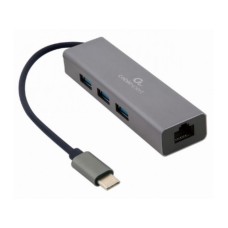 GEMBIRD USB-C Gigabit network adapter + 3-port USB 3.1 HUB (A-CMU3-LAN-01)