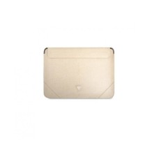 Guess Navlaka za laptop od 16” Beige Saffiano Triangle