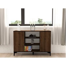 HOME LINE Konzola Erke Walnut Black