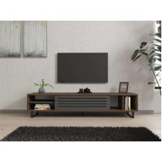 HOME LINE TV polica Eray Walnut Anthracite