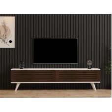 HOME LINE TV polica Hill White Walnut