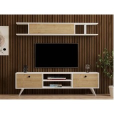 HOME LINE TV polica Italo White Sapphire Oak