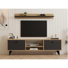 HOME LINE TV polica Sliva Sapphire Oak Anthracite